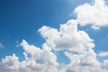 Naklejka na ściany i meble Panorama view of blue sky and clouds.