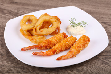 Squid and Shrimp Tempura