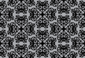 Arabesque. Vintage abstract floral seamless pattern.