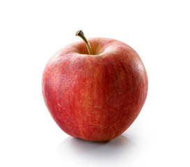 Red apple close-up isolated on white background (with clipping path) 

