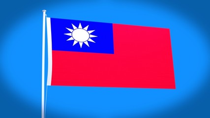 the national flag of Taiwan