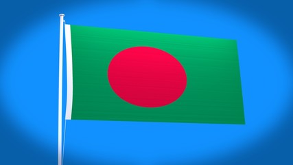 the national flag of Bangladesh