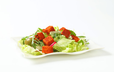 vegetable salad with cheese
