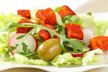 vegetable salad with cheese