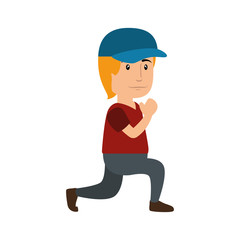 Man cute cartoon icon vector illustration graphic design