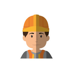 Worker man cartoon icon vector illustration graphic design