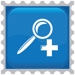 Fototapeta premium search plus icon