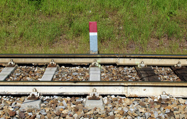 Railway and railroad switch sign