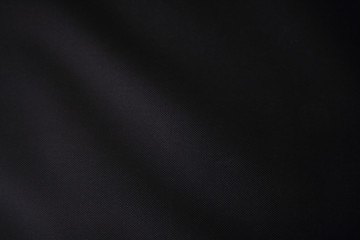 Black background texture of black fabric cloth.
