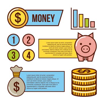 infographic money or economy related image vector illustration design 