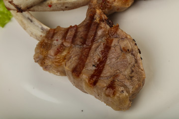 Grilled lamb