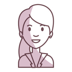 businesswoman avatar character icon vector illustration design