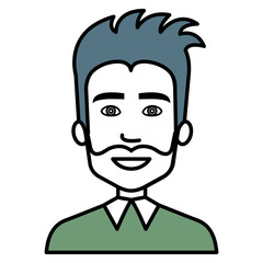 businessman avatar character icon vector illustration design