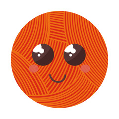 ball of wool comic character vector illustration design