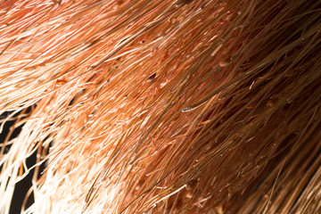 Detail of a broom as a background