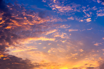 Naklejka na ściany i meble The rising sun, sky cloud sunrise abstract, background