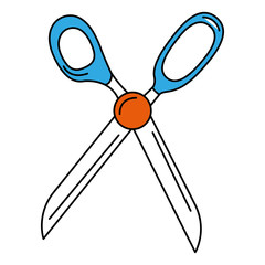 scissors sewing isolated icon vector illustration design