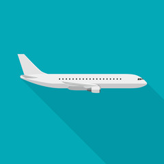 Airplane flat illustration