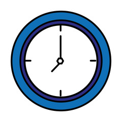 time clock isolated icon vector illustration design