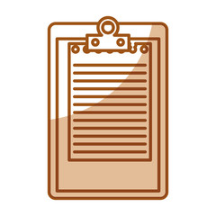clipboard paper isolated icon vector illustration design