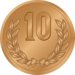 硬貨　10円　イメージイラスト