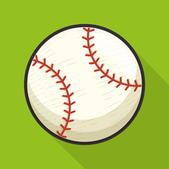 baseball sport ball isolated icon vector illustration design