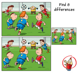 Pool at the Pole. Penguin is carrying a cocktail for walrus. Find 10 differences. Educational game for children. Black and white cartoon vector illustration