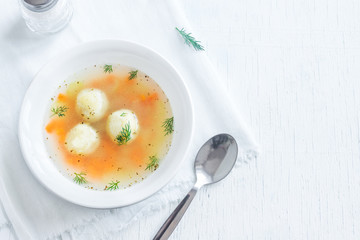 Matzoh ball soup