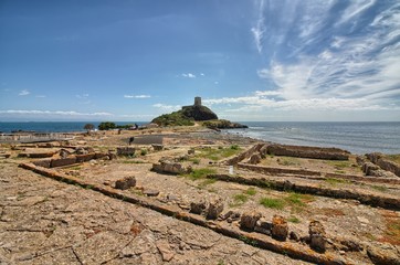 Nora, scavi archeologici e Torre del Coltellazzo