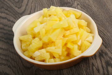 Canned pineapple