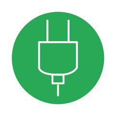 Obraz premium plug energy isolated icon vector illustration design