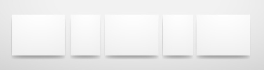 Picture frame for presentation of your paints or photos, vector banner