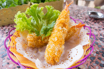 Deep Fried Shrimps-Tempura Shrimps (Japanese Cuisine)