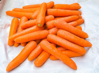 The carrots, carrots sticks, carrots juice. healthy snacks and diet fitness concept