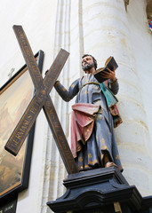 Statue of Saint Andrew carrying his cross