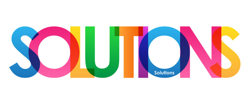 SOLUTIONS Vector Letters Icon