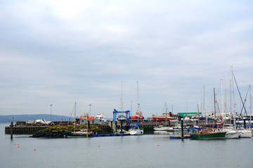 Fototapeta na wymiar Harbour, Carrickfergus, Northern Ireland