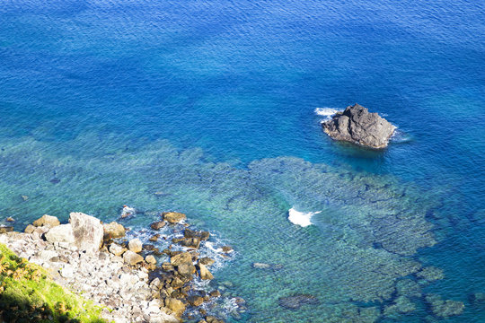 The sea of Amami Oshima Island