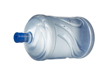 Big bottle of water with clipping path.