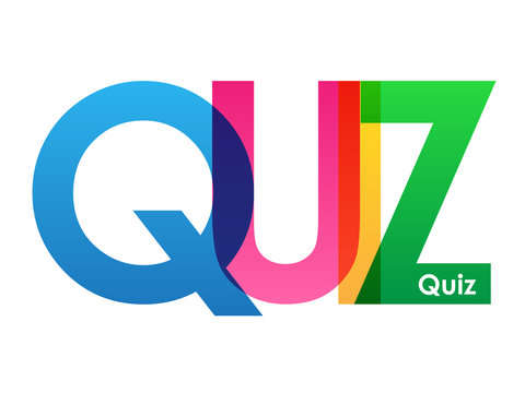 QUIZ Colourful Vector Letters Icon