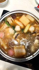 Chinese Hot Pot at the restaurant, Dubai, United Arab Emirates