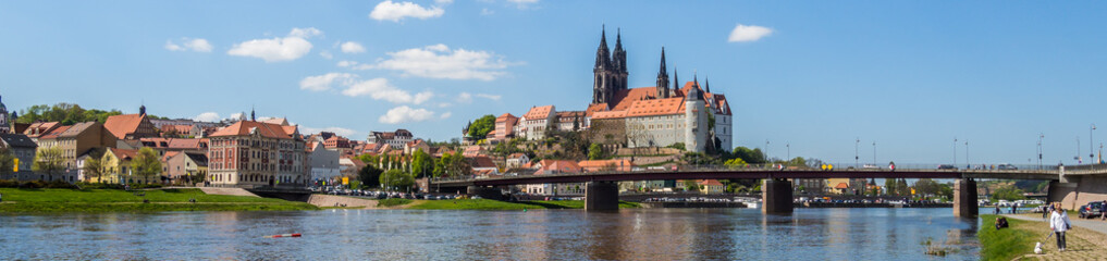 Obraz premium Panorama von Meißen