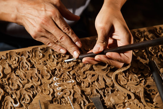 Woodworking engraving