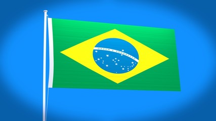 the national flag of Brazil