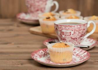 Home Baked Muffins With Coconut, Cranberry, White Chocolate.
