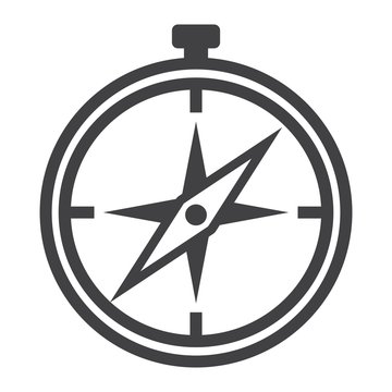 Compass line icon, navigation and travel, vector graphics, a linear pattern on a white background, eps 10.