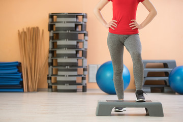 Fototapeta premium stretching in gym