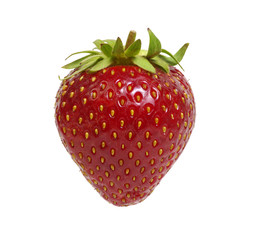 Strawberry isolated on white background.
