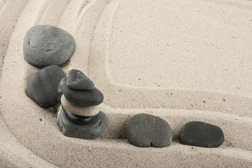 Fototapeta na wymiar Sea stones in the sand