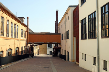 old factory yard Zsolnay Cultural Quarter Pecs Hungary